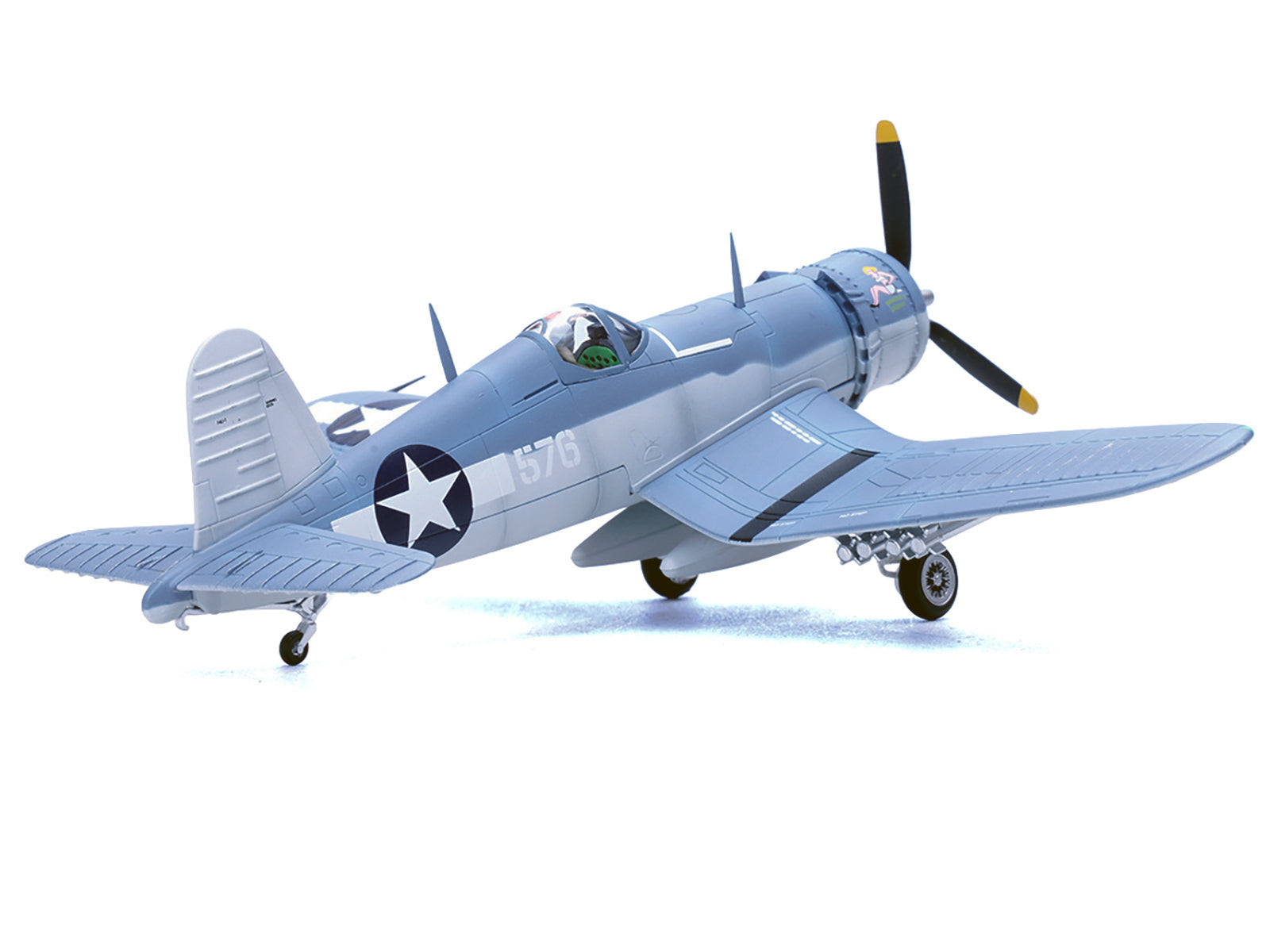 Vought F4U-1A Corsair Fighter Aircraft "Marines Dream Capt. Edwin Olander VMF-214 Black Sheep Vella Lavella Solomon Islands" (1943) United States Marine Corps 1/72 Diecast Model by Legion - image 3