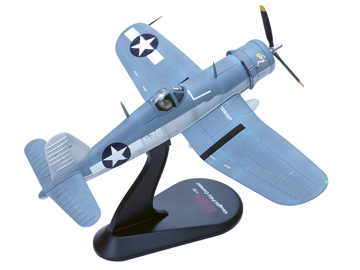 Vought F4U-1A Corsair Fighter Aircraft "Marines Dream Capt. Edwin Olander VMF-214 Black Sheep Vella Lavella Solomon Islands" (1943) United States Marine Corps 1/72 Diecast Model by Legion - image 5