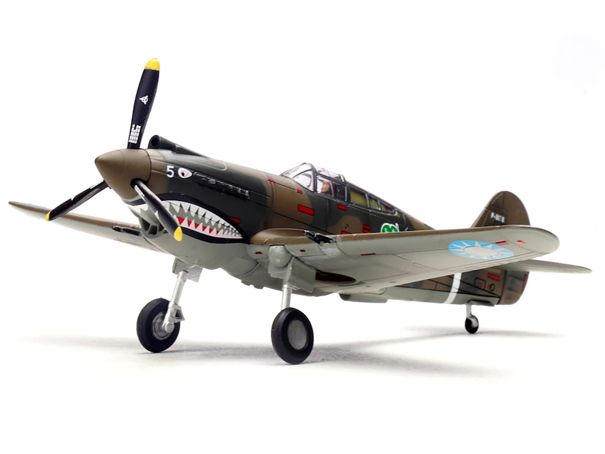 Curtiss P-40B/C Warhawk Fighter Aircraft "White 5 Charles Bond 1st Squadron Flying Tigers Chinese Air Force" (1942) 1st American Volunteer Group 1/72 Diecast Model Airplane by Legion - image 2