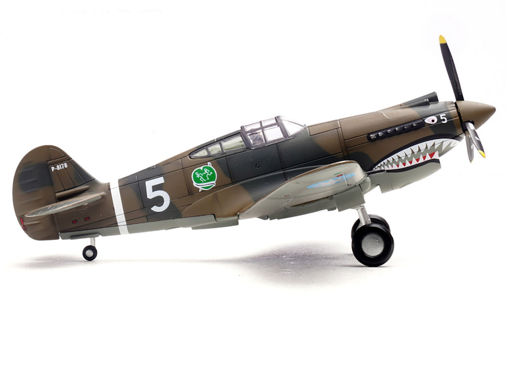Curtiss P-40B/C Warhawk Fighter Aircraft "White 5 Charles Bond 1st Squadron Flying Tigers Chinese Air Force" (1942) 1st American Volunteer Group 1/72 Diecast Model Airplane by Legion - image 3