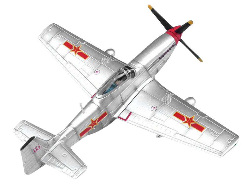 North American P-51D Mustang Aircraft "Captured from Chinese Nationalist Forces Chinese People's Revolution Military Museum" People's Liberation Army Air Force 1/72 Diecast Model Airplane by Legion - image 3