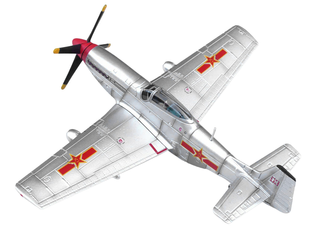 North American P-51D Mustang Aircraft "Captured from Chinese Nationalist Forces Chinese People's Revolution Military Museum" People's Liberation Army Air Force 1/72 Diecast Model Airplane by Legion - image 2