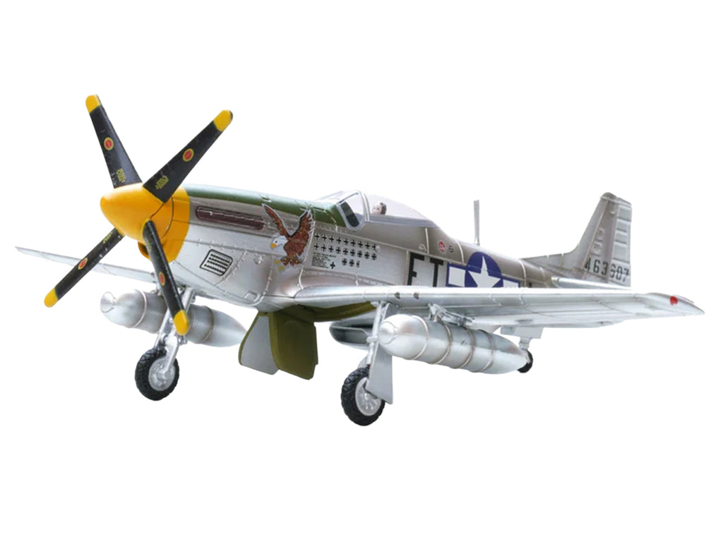 North American P-51D Mustang Aircraft "Feeble Eagle 18.5-victory Ace Glenn Eagleston 353rd Fighter Squadron 354th Fighter Group Ninth Air Force" (1945) United States Army Air Forces 1/72 Diecast Model Airplane by Legion - image 2