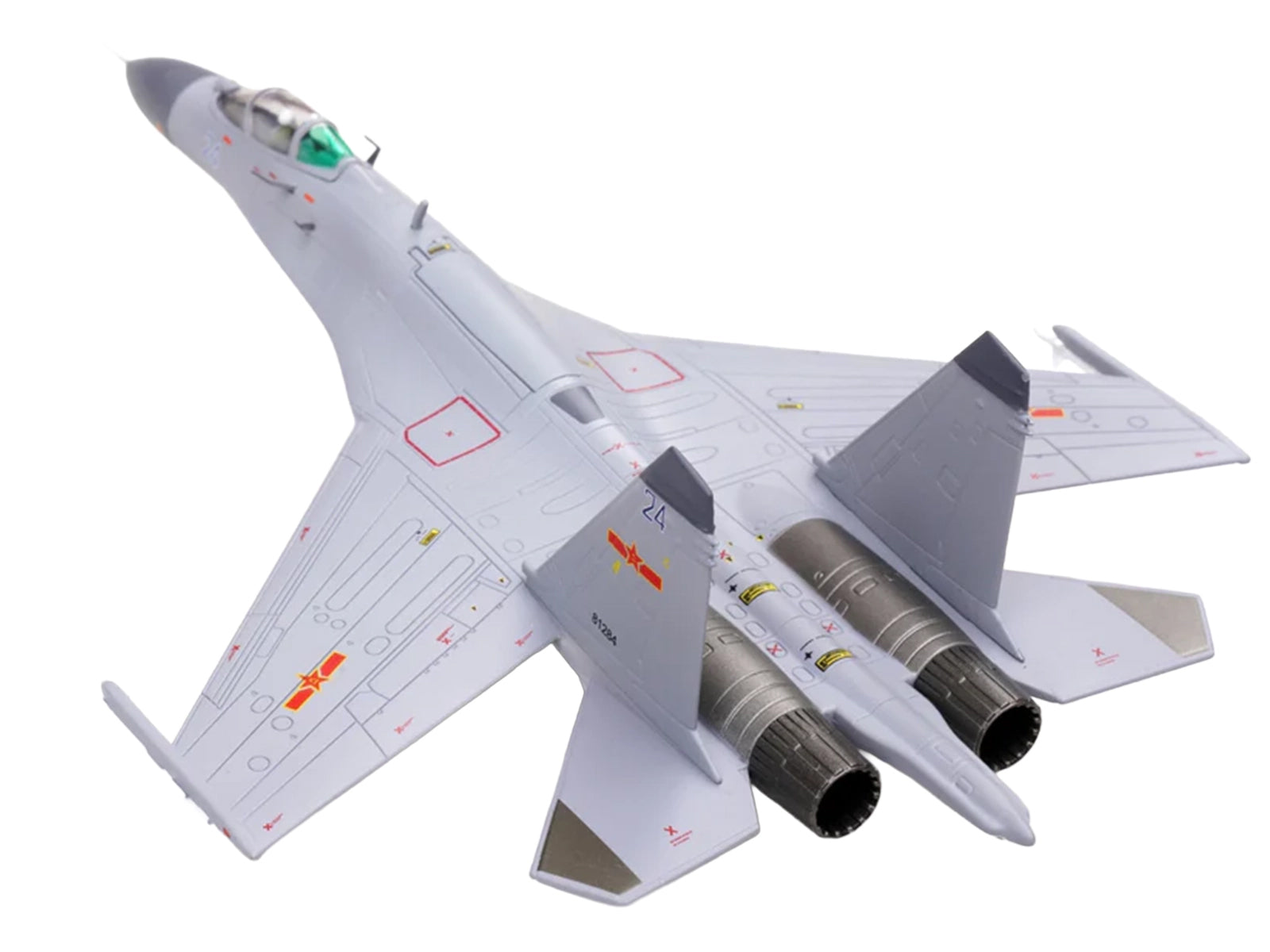 Shenyang J-11BH Yinglong Aircraft "Blue 24" (2014) People’s Liberation Army Navy Air Force 1/100 Diecast Model Airplane by Legion - image 2