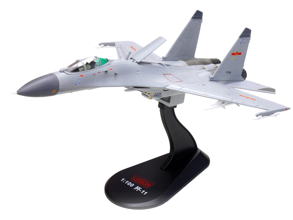 Shenyang J-11BH Yinglong Aircraft "Blue 24" (2014) People’s Liberation Army Navy Air Force 1/100 Diecast Model Airplane by Legion - image 4