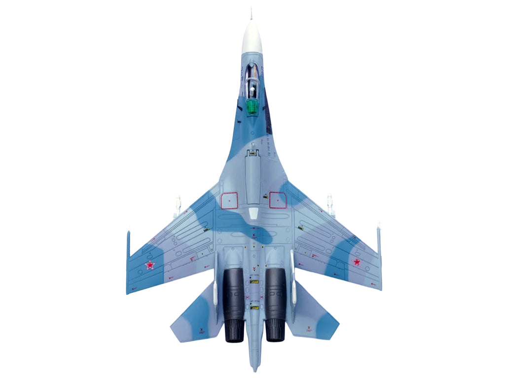 Sukhoi Su-27 Flanker-B Aircraft "Blue 388 Paris Air Show" (1989) Soviet Air Force 1/100 Diecast Model Airplane by Legion - image 3
