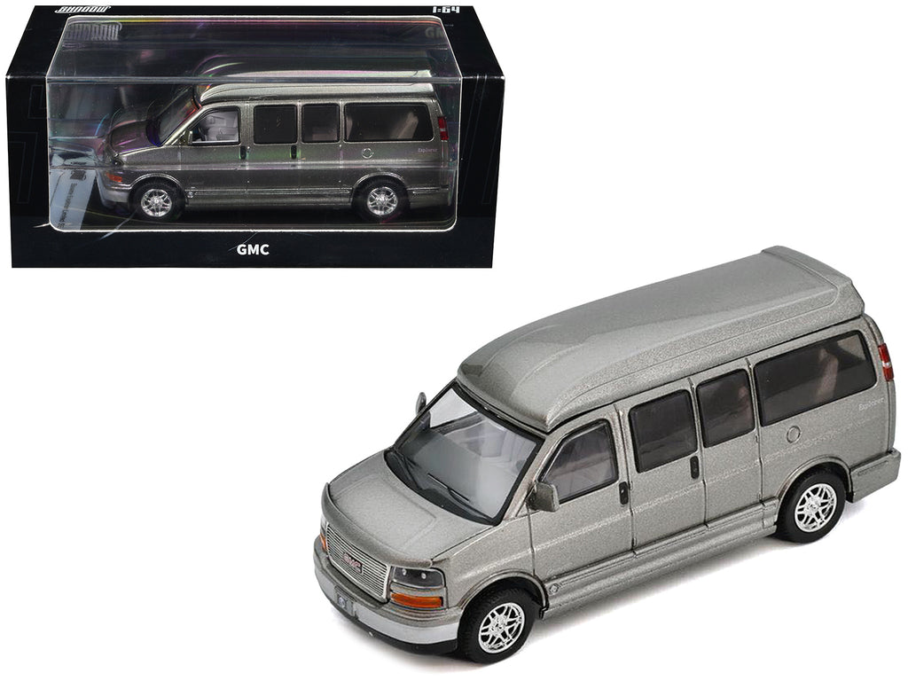 GMC Savana Explorer Limited SE Van Gray Metallic 1/64 Diecast Model Car by Shadow