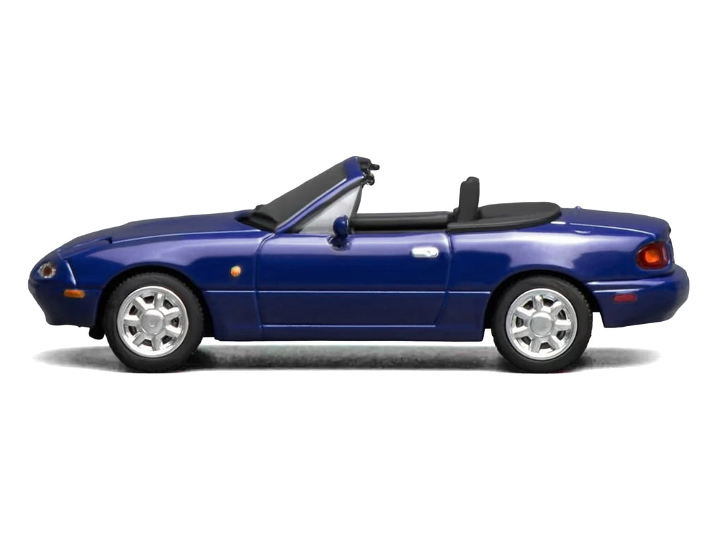 Mazda MX-5 Miata Convertible Laguna Blue 1/64 Diecast Model Car by MotorHelix