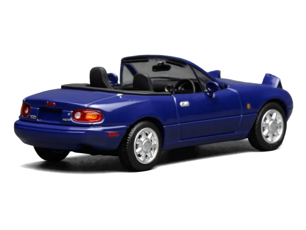 Mazda MX-5 Miata Convertible Laguna Blue 1/64 Diecast Model Car by MotorHelix