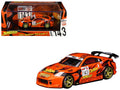 Nissan Fairlady Z RHD (Right Hand Drive) #143 "Option Stream Z" Orange with Graphics 1/64 Diecast Model Car by MotorHelix