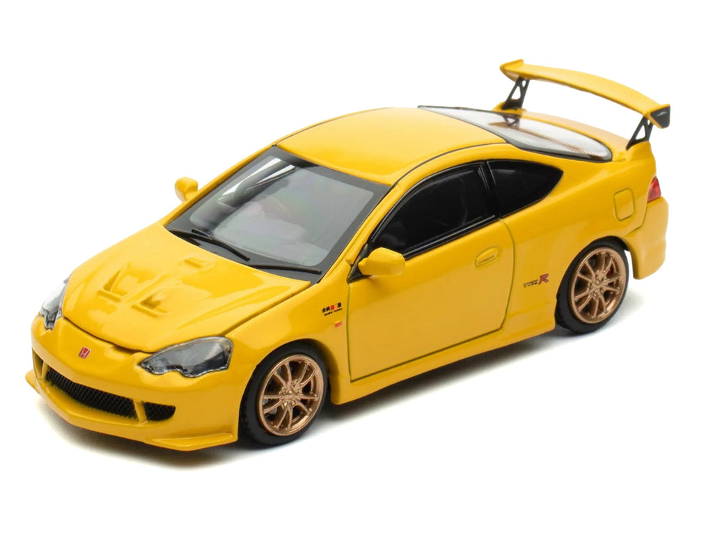 Honda Integra Type R (DC5) MUGEN RHD (Right Hand Drive) Phoenix Yellow 1/64 Diecast Model Car by MotorHelix - image 2