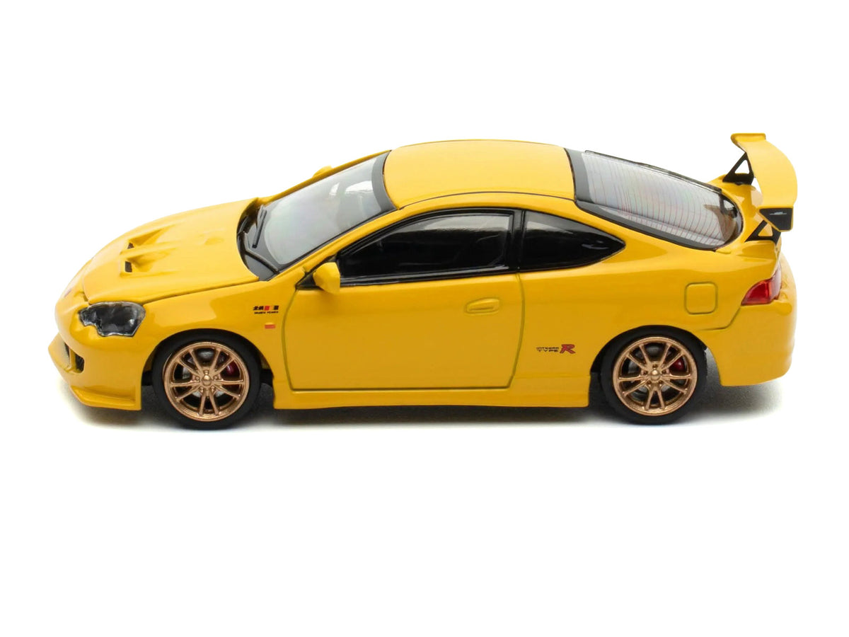 Honda Integra Type R (DC5) MUGEN RHD (Right Hand Drive) Phoenix Yellow 1/64 Diecast Model Car by MotorHelix - image 3