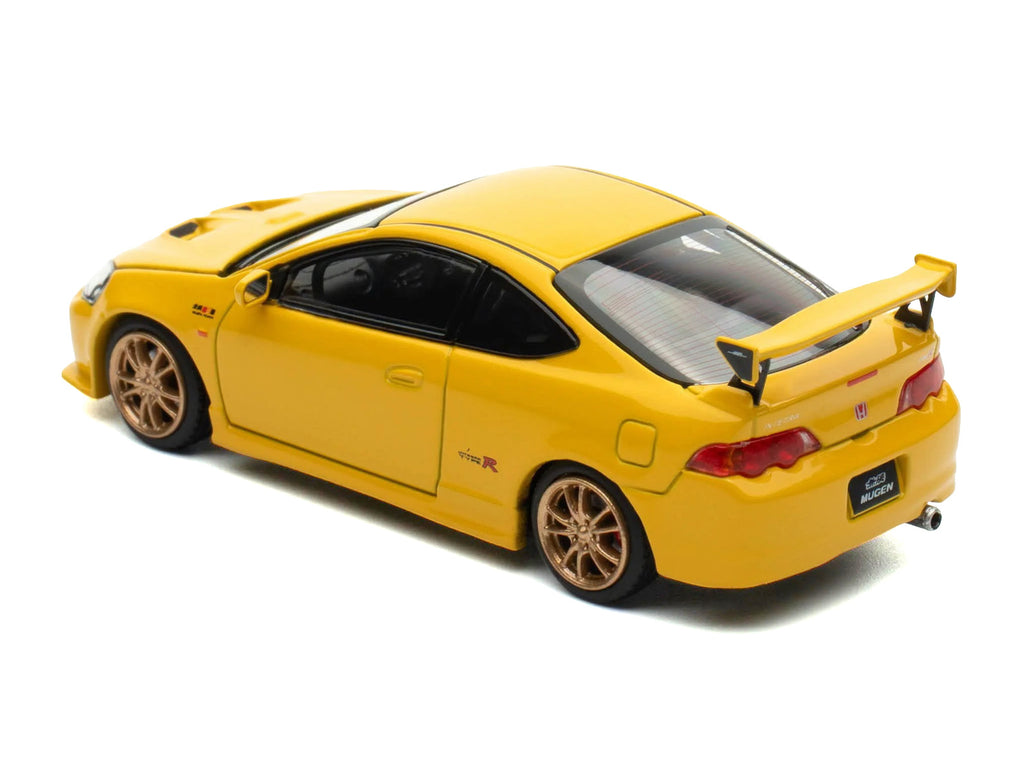 Honda Integra Type R (DC5) MUGEN RHD (Right Hand Drive) Phoenix Yellow 1/64 Diecast Model Car by MotorHelix - image 4