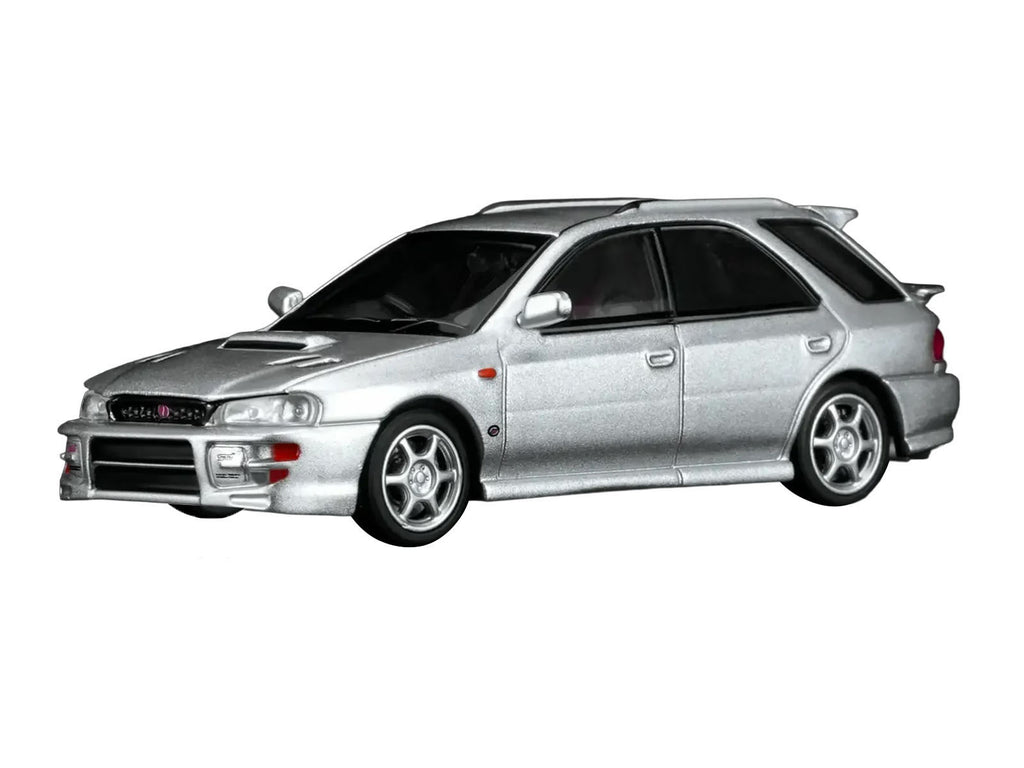 Subaru Impreza WRX STi Wagon Version VI RHD (Right Hand Drive) Arctic Silver Metallic 1/64 Diecast Model Car by MotorHelix - image 2