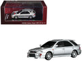 Subaru Impreza WRX STi Wagon Version VI RHD (Right Hand Drive) Arctic Silver Metallic 1/64 Diecast Model Car by MotorHelix