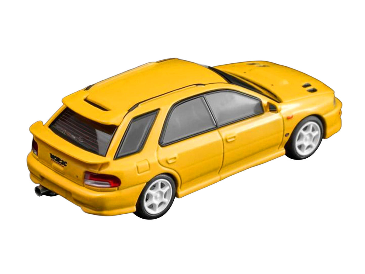 Subaru Impreza WRX STi Wagon Version VI RHD (Right Hand Drive) Cashmere Yellow 1/64 Diecast Model Car by MotorHelix - image 4