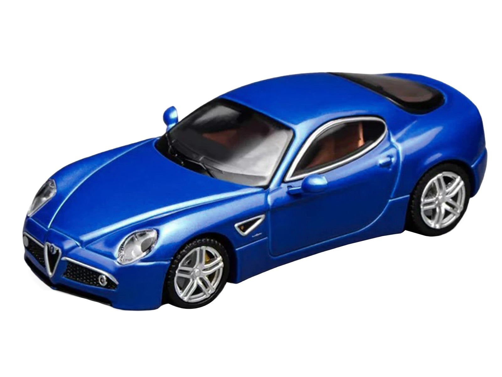 2008 Alfa Romeo 8C Competizione Blue Metallic 1/64 Diecast Model Car by MotorHelix - image 4