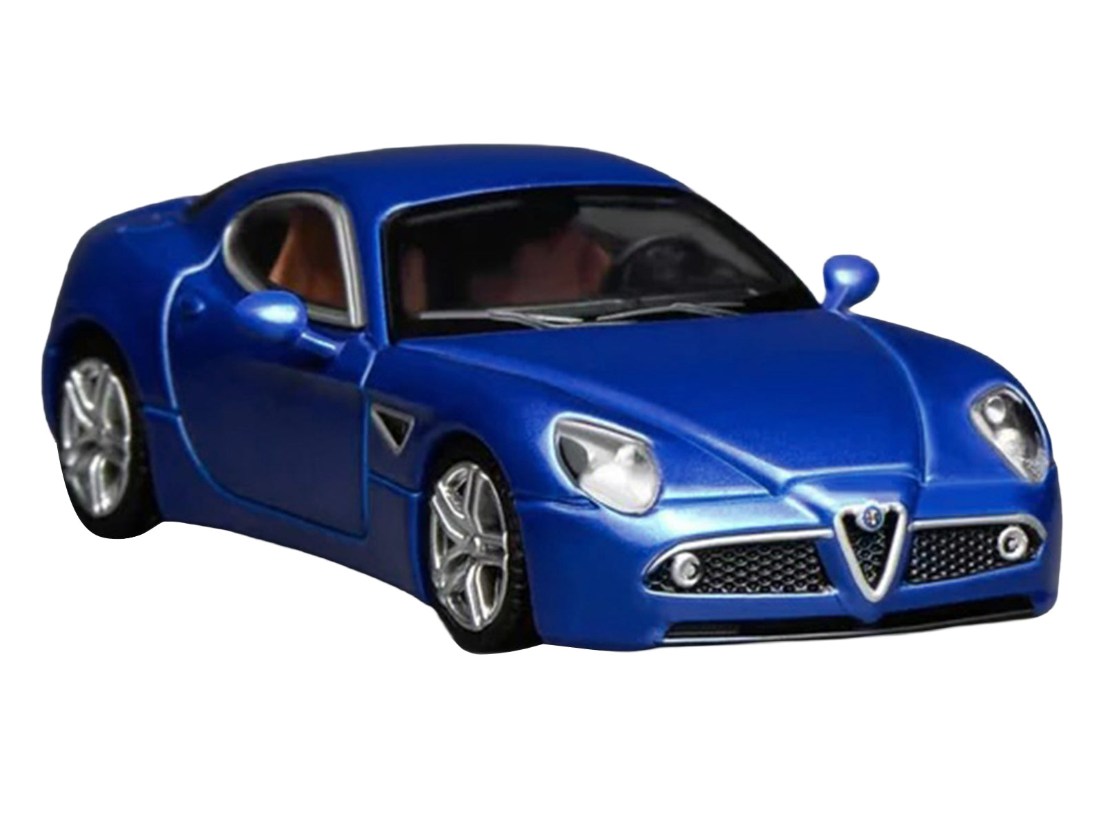 2008 Alfa Romeo 8C Competizione Blue Metallic 1/64 Diecast Model Car by MotorHelix - image 3