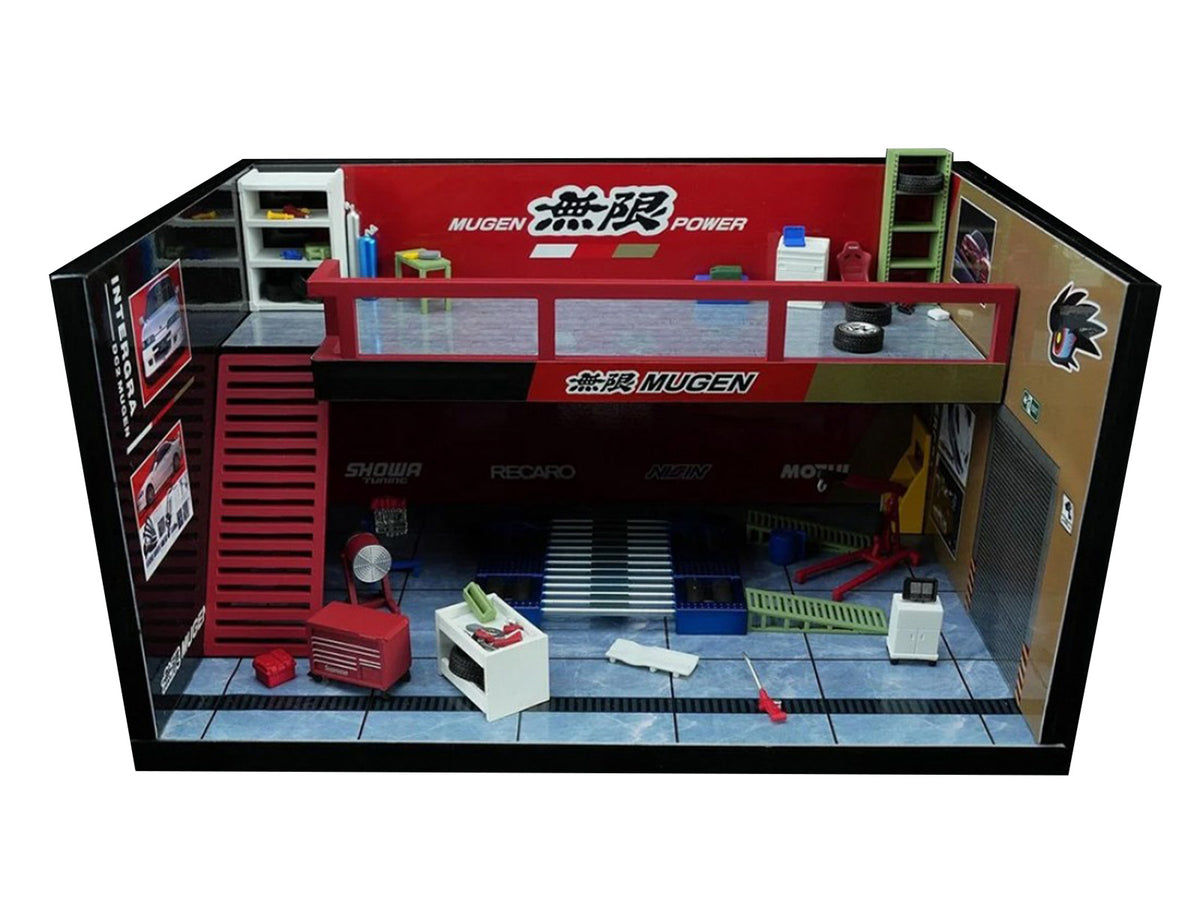 "Mugen Power" Garage Diorama with Accessories 1/64 Model by MotorHelix - image 2