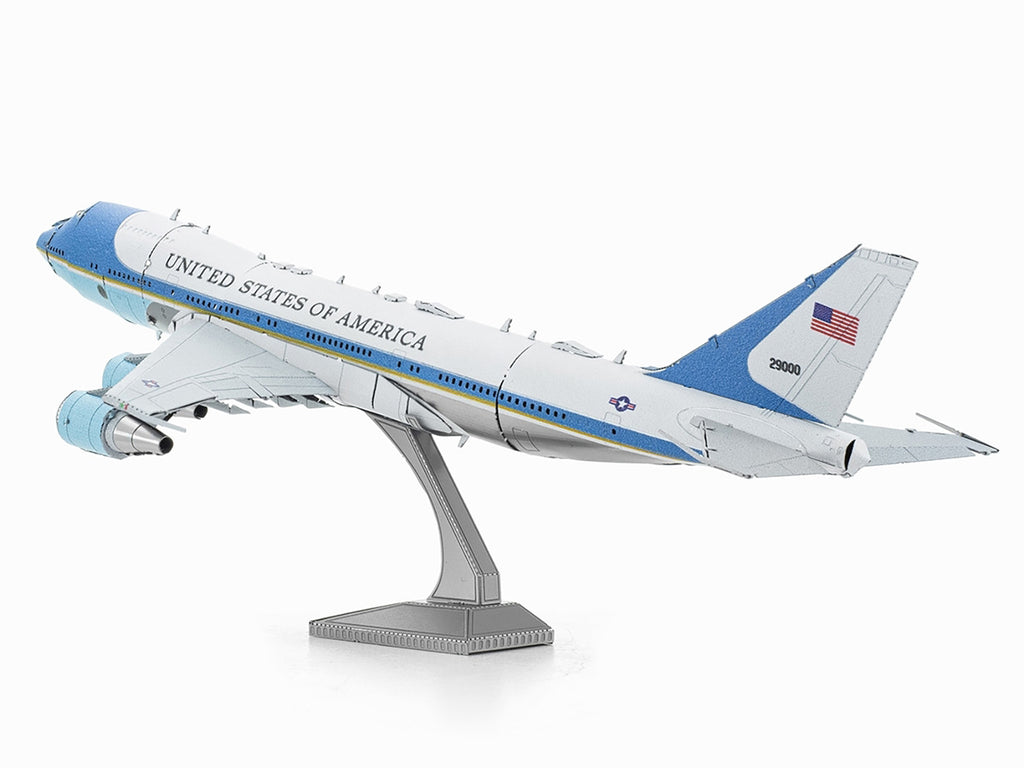 Model Kit Boeing 747 Transport Aircraft "Air Force One Presidential Plane" United States Air Force (Moderate Difficulty) Steel Model by Metal Earth - image 2