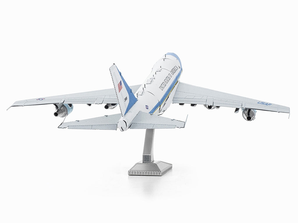 Model Kit Boeing 747 Transport Aircraft "Air Force One Presidential Plane" United States Air Force (Moderate Difficulty) Steel Model by Metal Earth - image 3