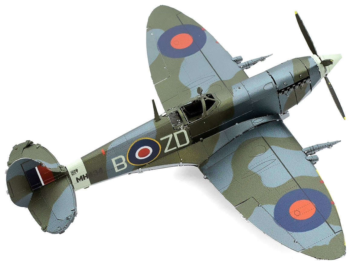 Model Kit Supermarine Spitfire Fighter Aircraft "British Royal Air Force" (Moderate Difficulty) Steel Model by Metal Earth - image 4