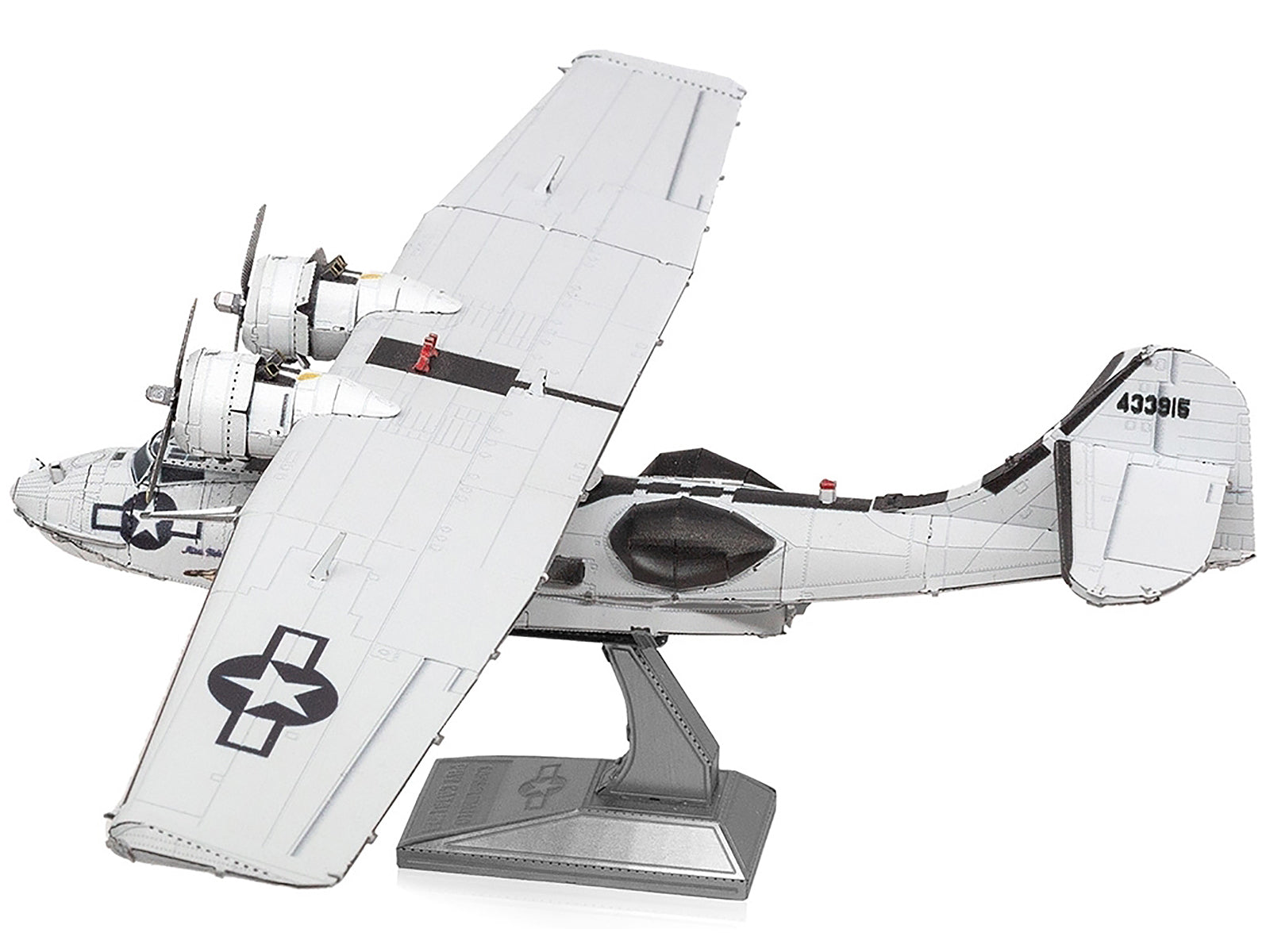 Model Kit Consolidated PBY Catalina Amphibious Aircraft "Miss Pick Up" United States Army Air Forces (Moderate Difficulty) Steel Model by Metal Earth - image 2