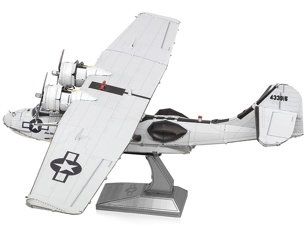 Model Kit Consolidated PBY Catalina Amphibious Aircraft "Miss Pick Up" United States Army Air Forces (Moderate Difficulty) Steel Model by Metal Earth - image 2