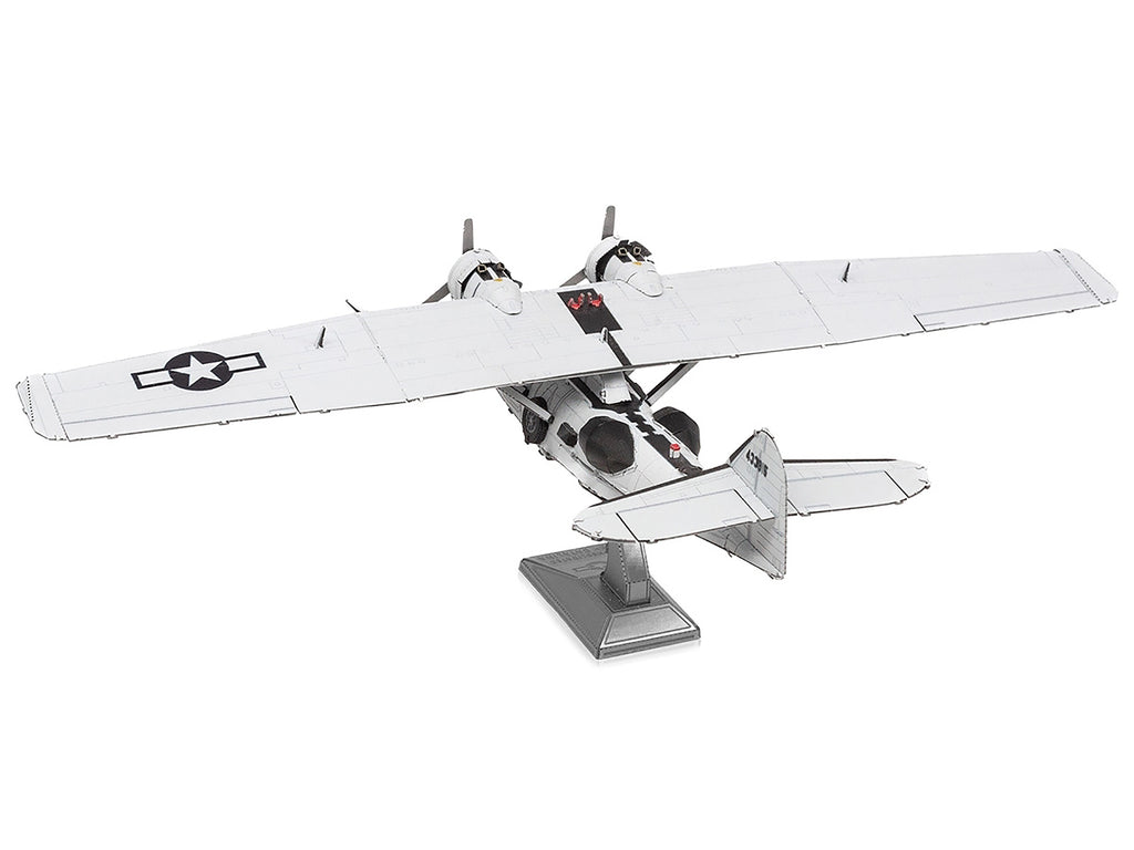 Model Kit Consolidated PBY Catalina Amphibious Aircraft "Miss Pick Up" United States Army Air Forces (Moderate Difficulty) Steel Model by Metal Earth - image 3