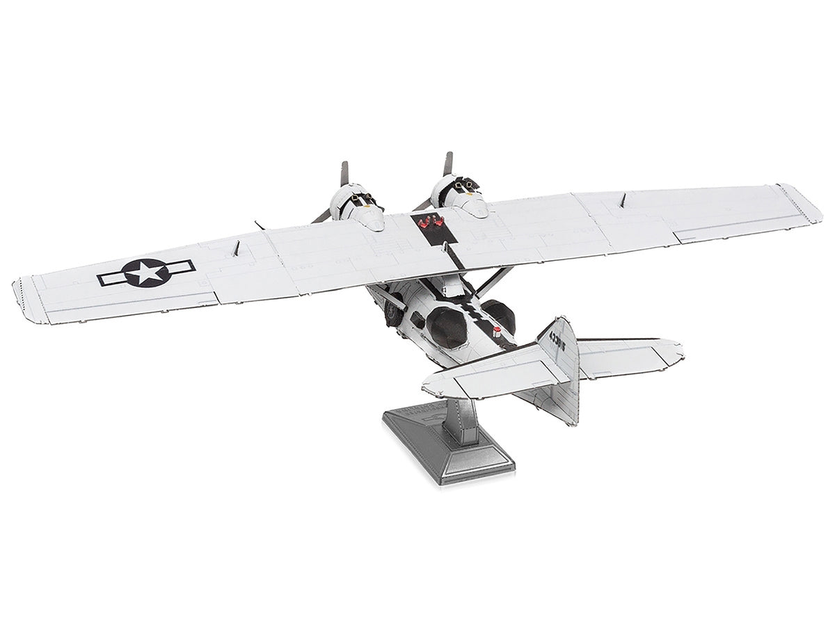 Model Kit Consolidated PBY Catalina Amphibious Aircraft "Miss Pick Up" United States Army Air Forces (Moderate Difficulty) Steel Model by Metal Earth - image 3