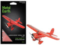 Model Kit Lockheed Vega 5B Monoplane Aircraft "Little Red Bus - Amelia Earhart" Red (Moderate Difficulty) Steel Model by Metal Earth