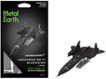 Model Kit Lockheed SR-71 Blackbird Aircraft "United States Air Force" (Moderate Difficulty) Steel Model by Metal Earth
