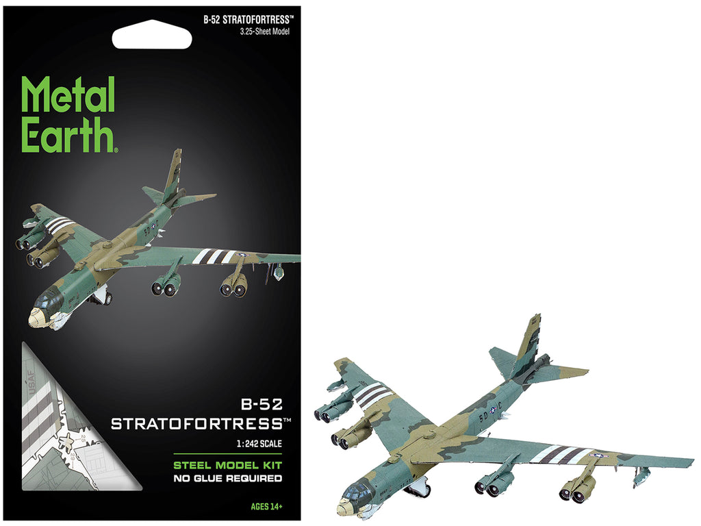Model Kit Boeing B-52 Stratofortress Bomber Aircraft "United States Air Force" (Challenging Difficulty) Steel Model by Metal Earth