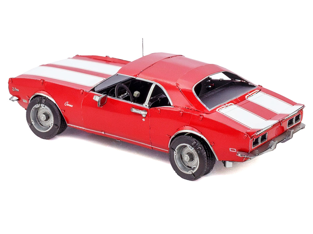 Model Kit 1968 Chevrolet Camaro Z/28 Red with White Stripes (Moderate Difficulty) Steel Model by Metal Earth - image 2