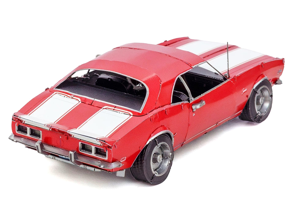 Model Kit 1968 Chevrolet Camaro Z/28 Red with White Stripes (Moderate Difficulty) Steel Model by Metal Earth - image 3