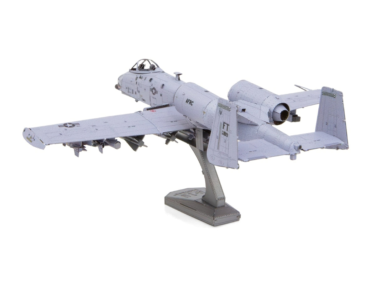 Model Kit Northrop Grumman A-10 "Warthog" Thunderbolt II Aircraft "United States Air Force" Gray (Moderate Difficulty) Steel Model by Metal Earth - image 3