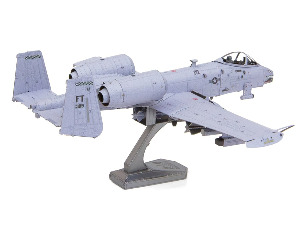 Model Kit Northrop Grumman A-10 "Warthog" Thunderbolt II Aircraft "United States Air Force" Gray (Moderate Difficulty) Steel Model by Metal Earth - image 4