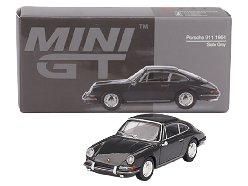 1964 Porsche 911 Slate Gray Limited Edition 1/64 Diecast Model Car by Mini GT - image 4