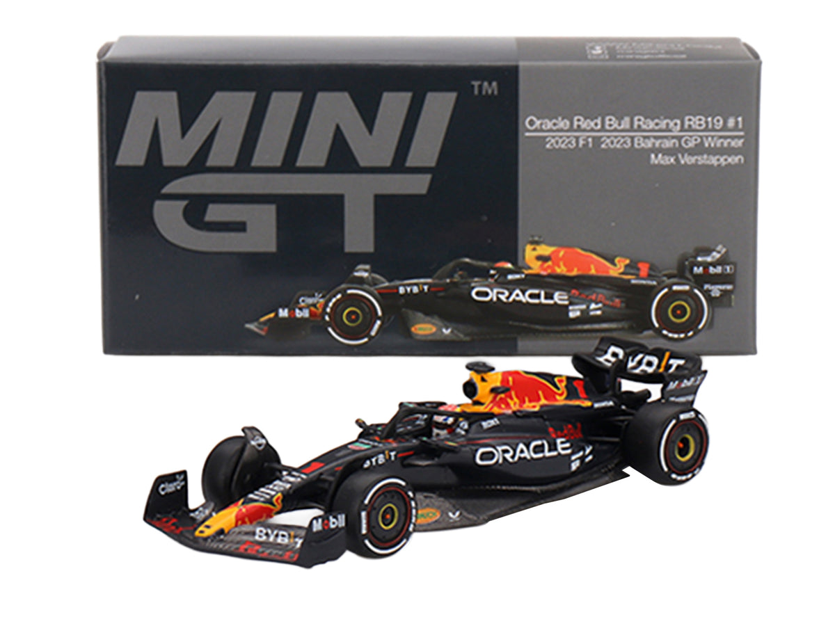 Red Bull Racing RB19 #1 Max Verstappen Winner Formula One F1 "Bahrain GP" (2023) Limited Edition 1/64 Die Cast Model Car by Mini GT - image 5