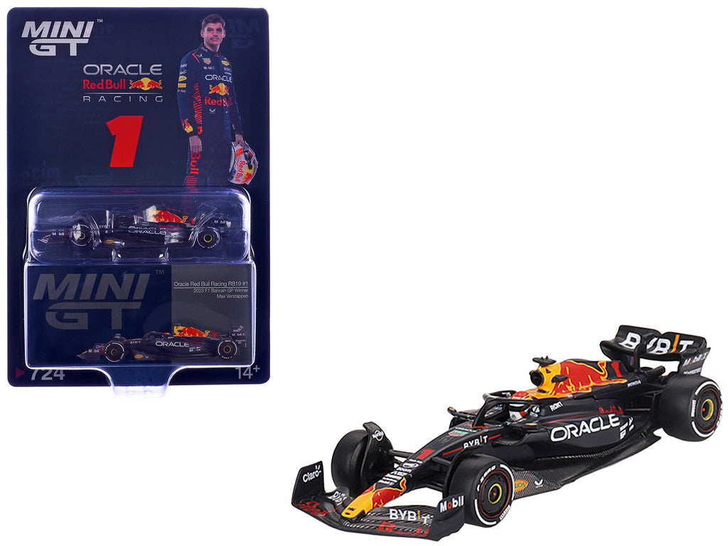 Red Bull Racing RB19 #1 Max Verstappen Winner Formula One F1 "Bahrain GP" (2023) Limited Edition 1/64 Die Cast Model Car by Mini GT