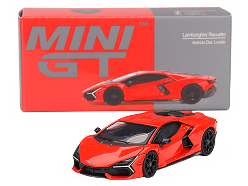 Lamborghini Revuelto Arancio Dac Lucido Orange Limited Edition to 7680 pieces Worldwide 1/64 Diecast Model Car by Mini GT - image 4