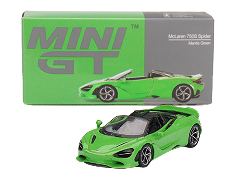 McLaren 750S Spider Mantis Green Limited Edition 1/64 Diecast Model Car by Mini GT - image 4
