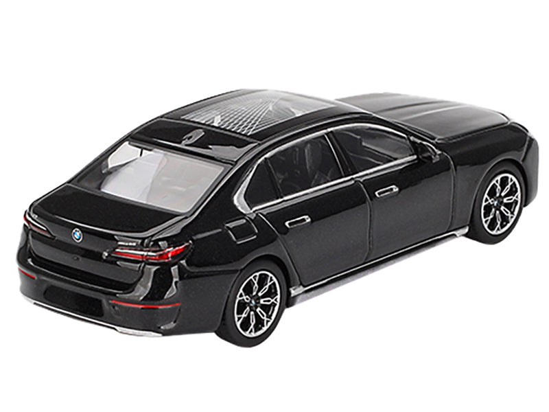BMW i7 xDrive60 Black Sapphire Limited Edition 1/64 Diecast Model Car by Mini GT - image 3