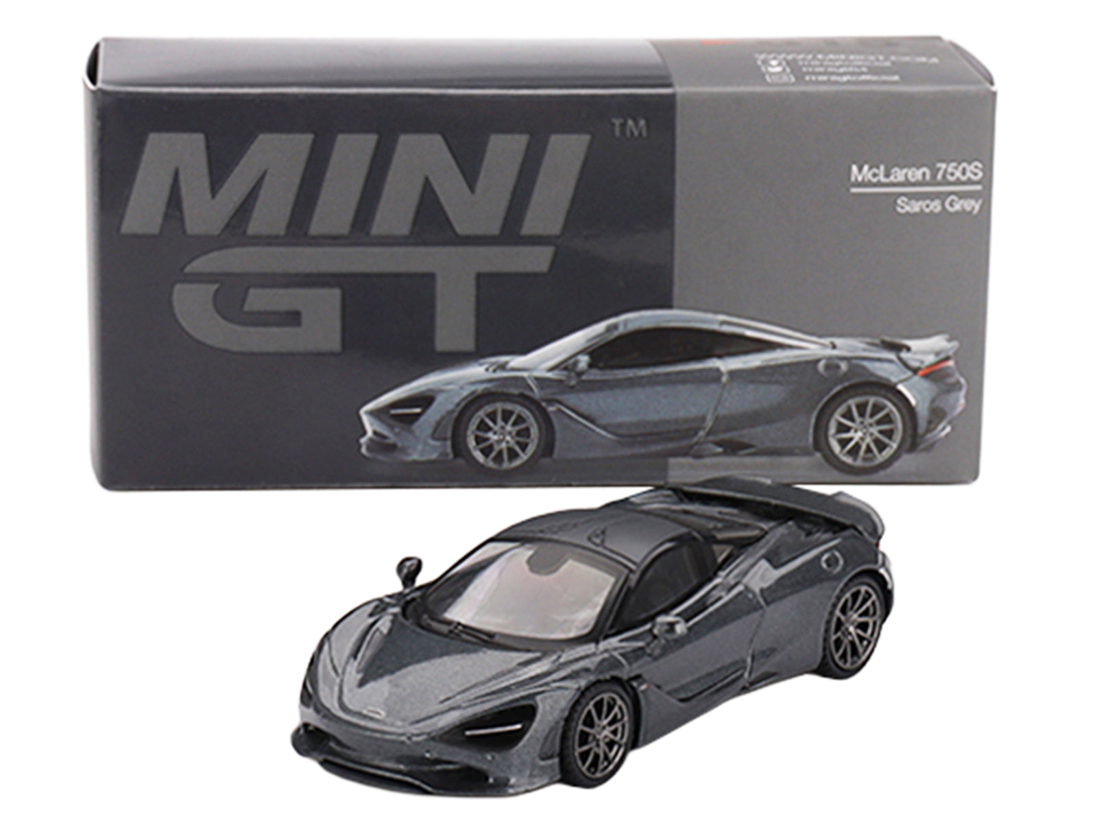 McLaren 750S Saros Gray Limited Edition 1/64 Diecast Model Car by Mini GT - image 3