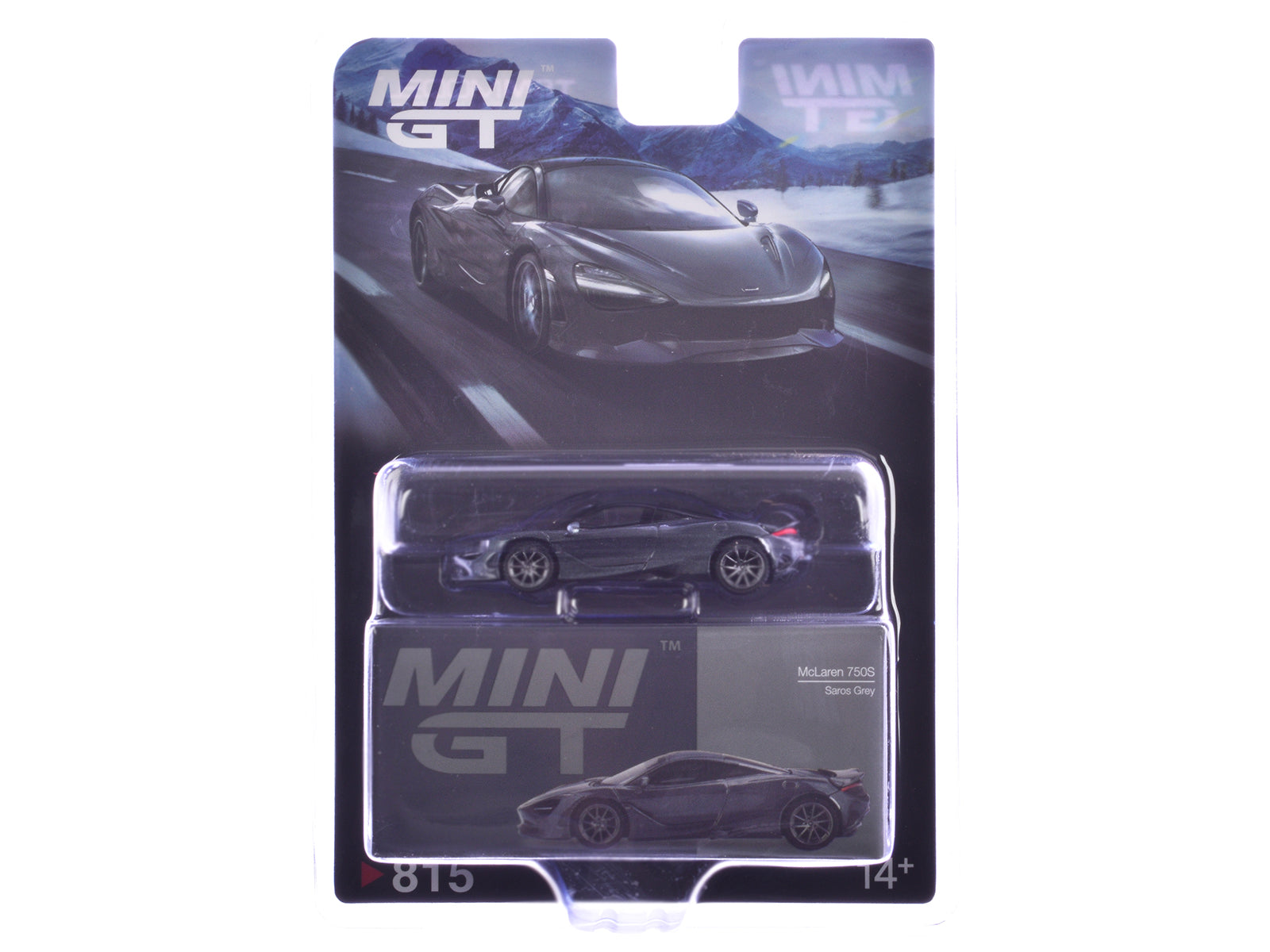 McLaren 750S Saros Gray Limited Edition 1/64 Diecast Model Car by Mini GT - image 4