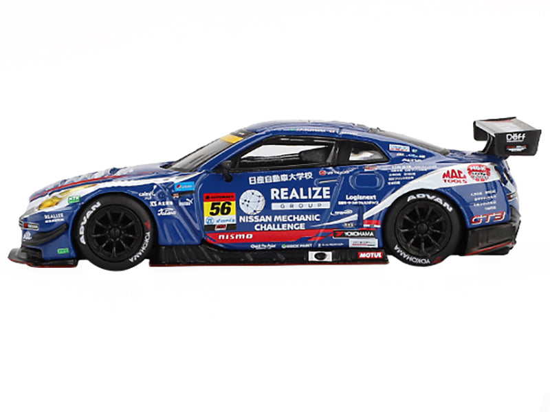 Nissan GT-R NISMO GT3 #56 Joao Paulo de Oliveira - Teppei Natori "REALIZE Nissan Mechanic Challenge GT-R" "Super GT Series" (2023) Limited Edition 1/64 Diecast Model Car by Mini GT - image 2