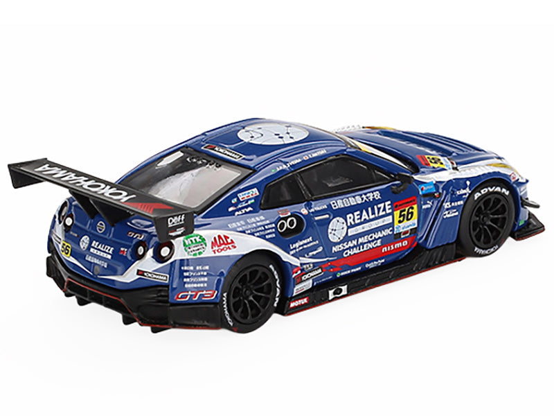 Nissan GT-R NISMO GT3 #56 Joao Paulo de Oliveira - Teppei Natori "REALIZE Nissan Mechanic Challenge GT-R" "Super GT Series" (2023) Limited Edition 1/64 Diecast Model Car by Mini GT - image 3