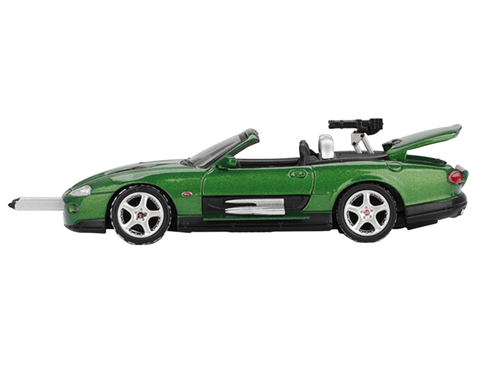 Jaguar XKR Green Metallic 007 James Bond "Die Another Day" (2002) Movie Limited Edition 1/64 Diecast Model Car by Mini GT - image 2