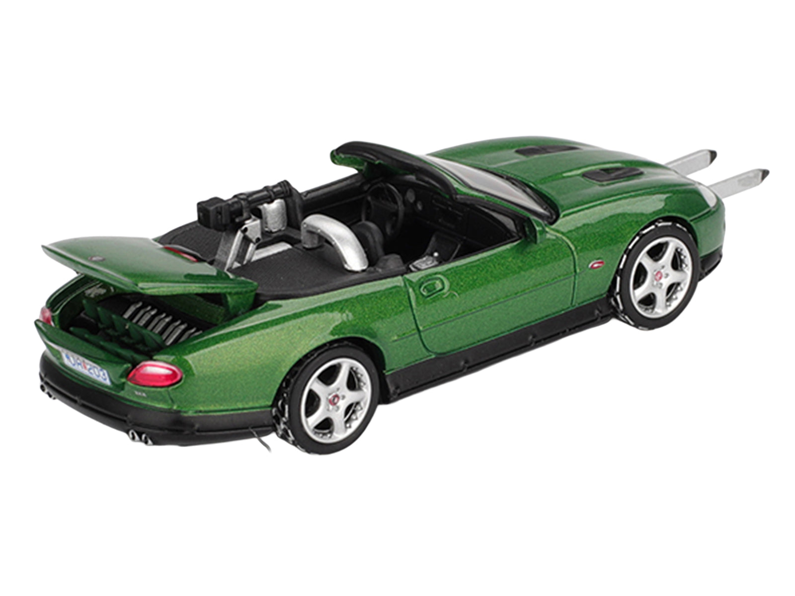 Jaguar XKR Green Metallic 007 James Bond "Die Another Day" (2002) Movie Limited Edition 1/64 Diecast Model Car by Mini GT - image 3