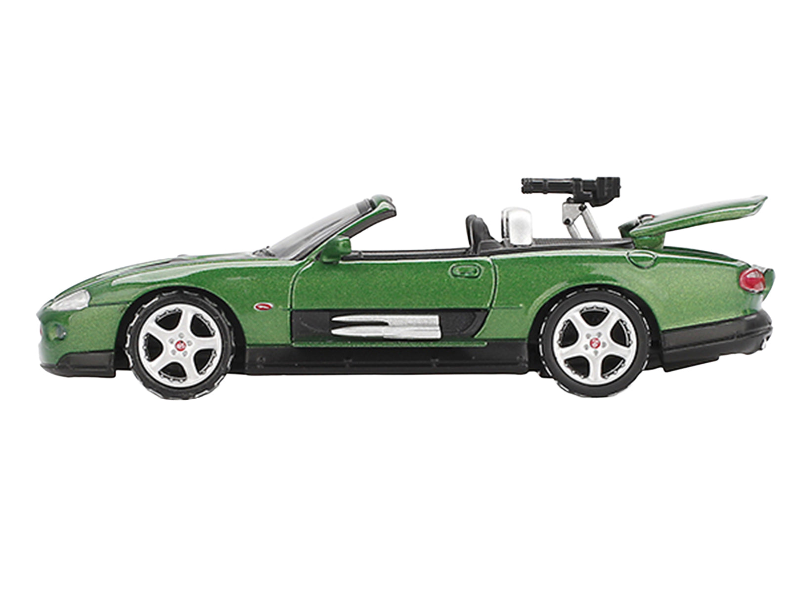 Jaguar XKR Green Metallic 007 James Bond "Die Another Day" (2002) Movie Limited Edition 1/64 Diecast Model Car by Mini GT - image 4